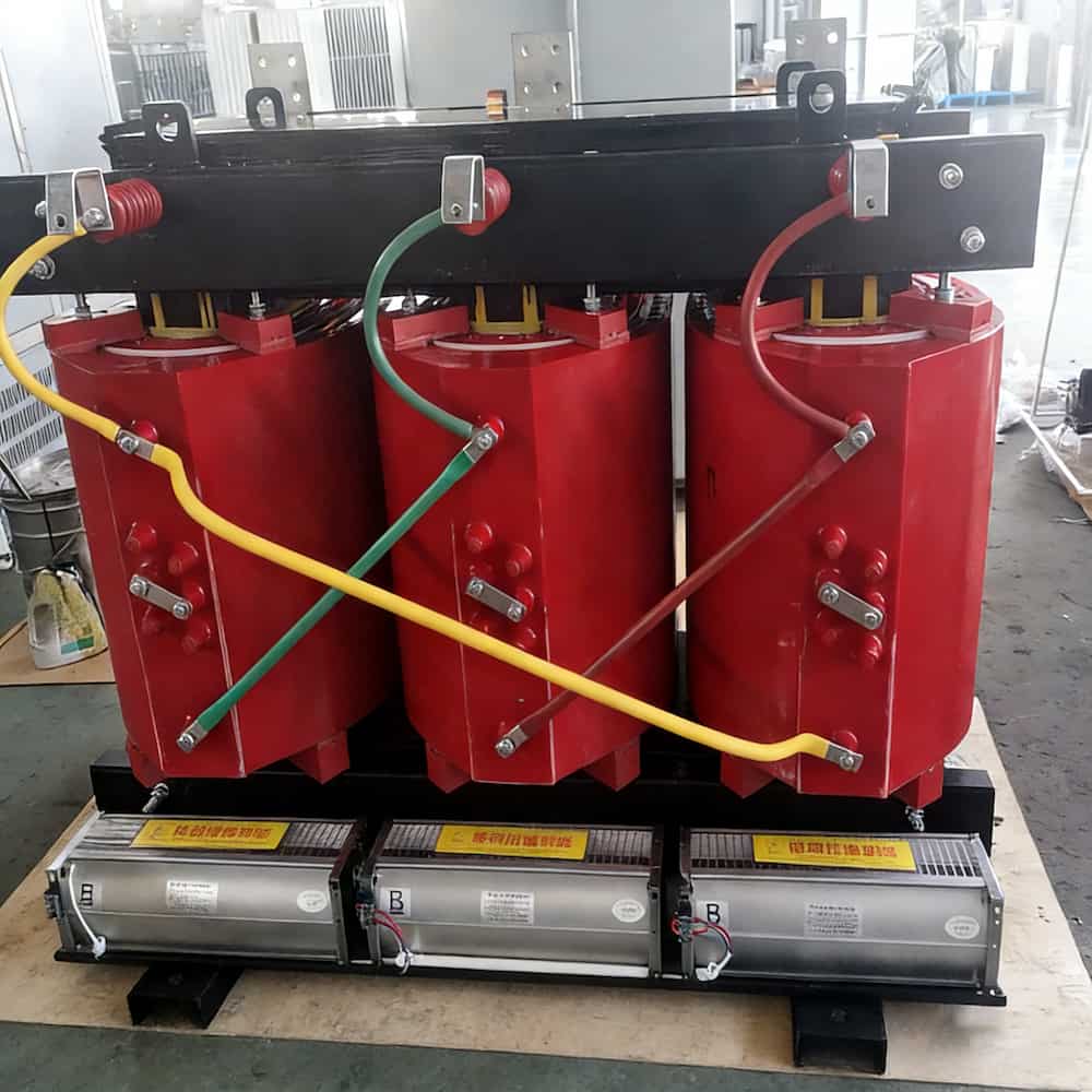 Dry-type power transformer with epoxy resin insulation